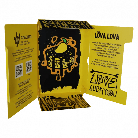 Табак Хулиган Hard - LOVA LOVA (Манговый Чизкейк, 200 грамм) купить в Краснодаре