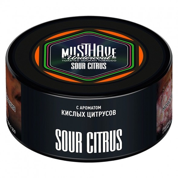 Табак Must Have - Sour Citrus (Кислый Цитрус, 125 грамм) купить в Краснодаре