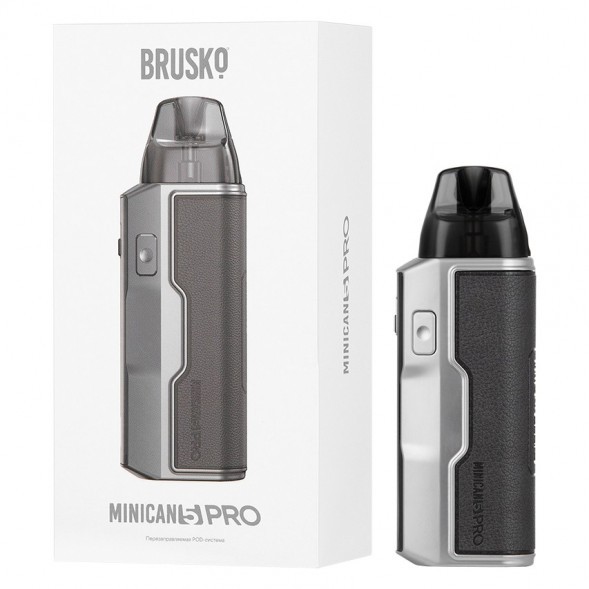 Электронная сигарета Brusko - Minican 5 PRO (Серый Металлик) купить в Краснодаре