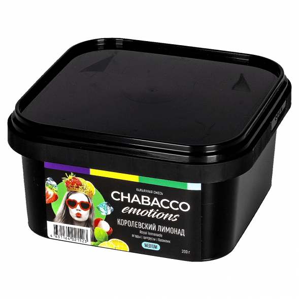 Смесь Chabacco Emotions MEDIUM - Royal Lemonade (Королевский Лимонад, 200 грамм) купить в Краснодаре