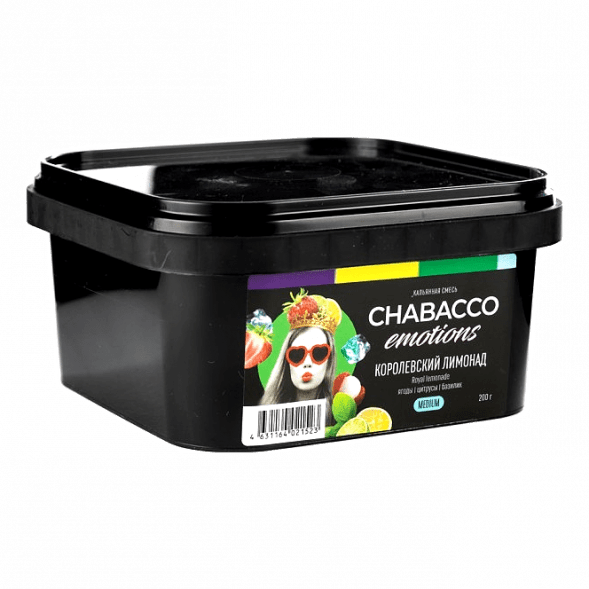 Смесь Chabacco Emotions MEDIUM - Royal Lemonade (Королевский Лимонад, 200 грамм) купить в Краснодаре