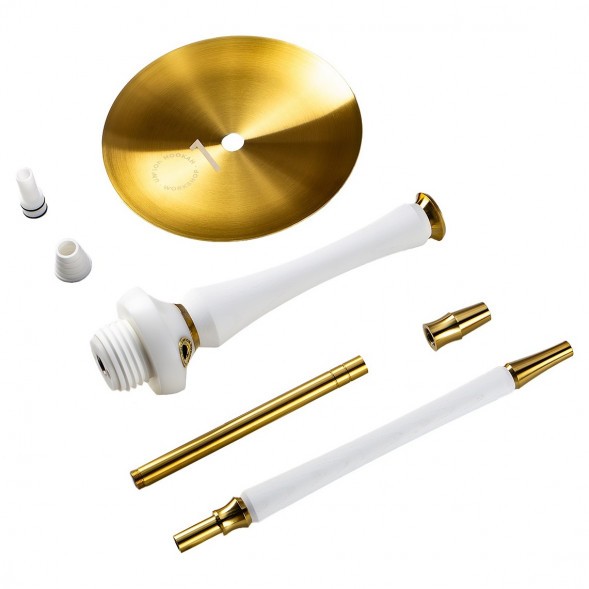 Кальян UNION - Sleek PVD White (Белый, Без Колбы) купить в Краснодаре