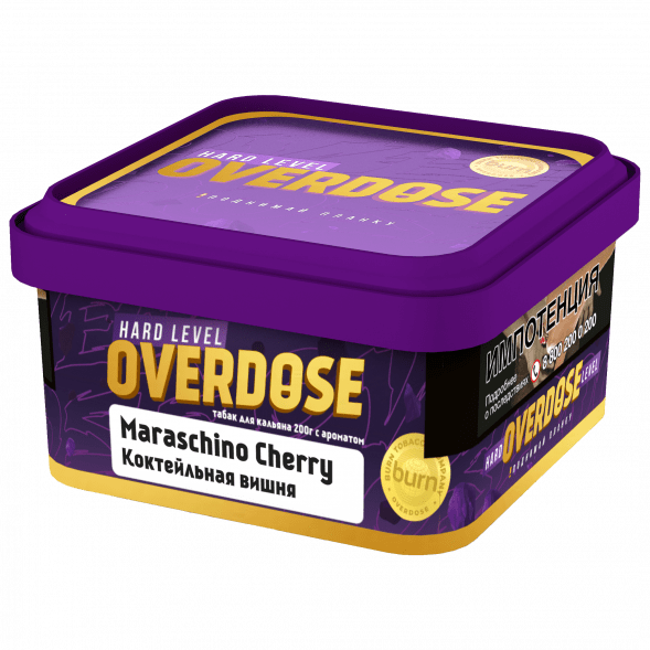 Табак Overdose - Maraschino Cherry (Коктейльная Вишня, 200 грамм) купить в Краснодаре