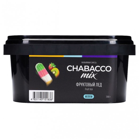 Смесь Chabacco MIX MEDIUM - Fruit Ice (Фруктовый Лёд, 200 грамм) купить в Краснодаре