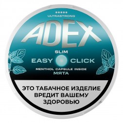 Табак жевательный ADEX ULTRA STRONG SLIM Easy Click - Double Mint (Двойная Мята)