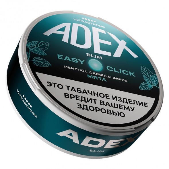 Табак жевательный ADEX ULTRA STRONG SLIM Easy Click - Double Mint (Двойная Мята) купить в Краснодаре