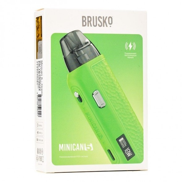 Электронная сигарета Brusko - Minican 5 (Зелёный) купить в Краснодаре
