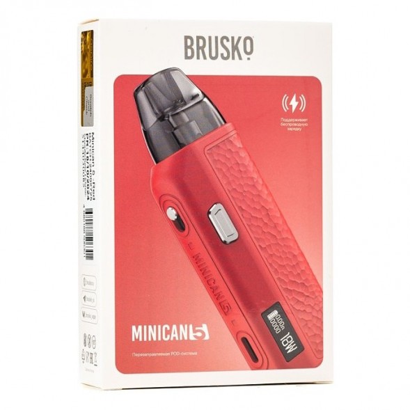 Электронная сигарета Brusko - Minican 5 (Красный) купить в Краснодаре