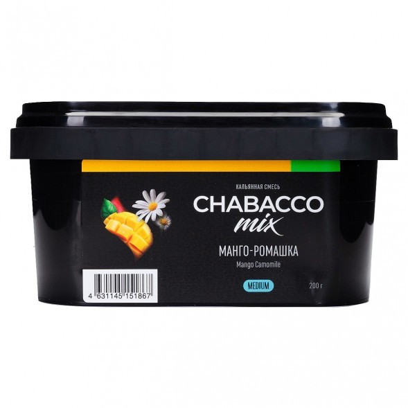 Смесь Chabacco MIX MEDIUM - Mango Camomile (Манго - Ромашка, 200 грамм) купить в Краснодаре