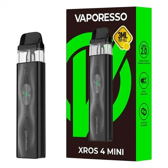 Электронная сигарета Vaporesso XROS 4 Mini - Black (Чёрная) купить в Краснодаре