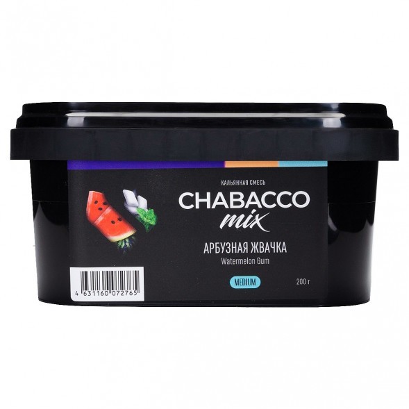 Смесь Chabacco MIX MEDIUM - Watermelon Gum (Арбузная Жвачка, 200 грамм) купить в Краснодаре