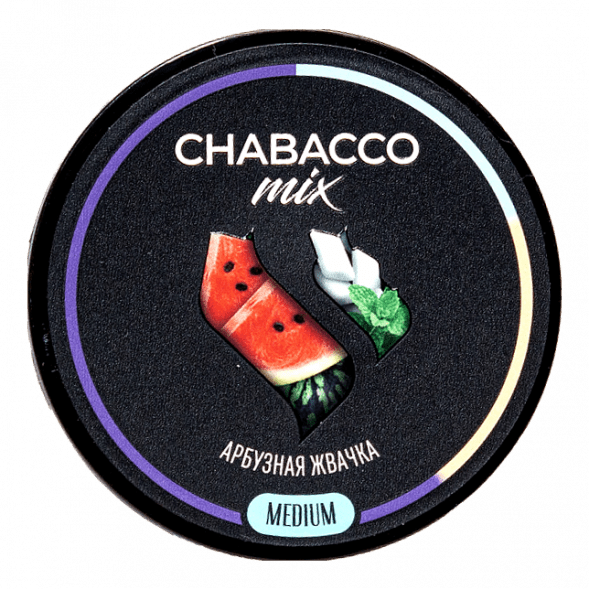 Смесь Chabacco MIX MEDIUM - Watermelon Gum (Арбузная Жвачка, 200 грамм) купить в Краснодаре