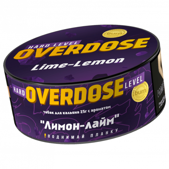 Табак Overdose - Lime-Lemon (Лимон и Лайм, 25 грамм) купить в Краснодаре