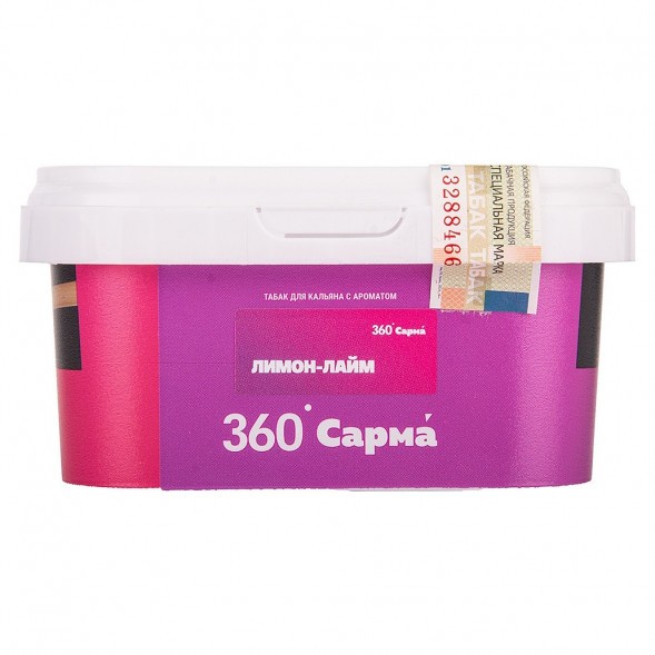 Табак Сарма 360 Лёгкая - Лимон-Лайм (200 грамм) купить в Краснодаре