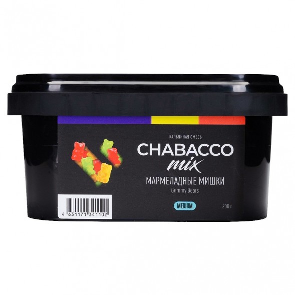 Смесь Chabacco MIX MEDIUM - Gummy Bears (Мармеладные Мишки, 200 грамм) купить в Краснодаре