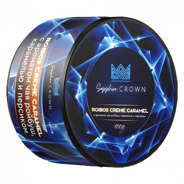 Табак Sapphire Crown - Roibos Creme Caramel (Чай Ройбуш с Карамелью и Персиком, 100 грамм) купить в Краснодаре