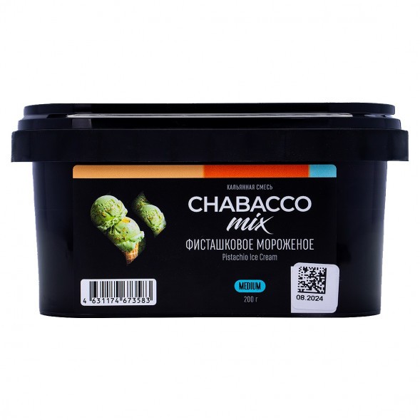 Смесь Chabacco MIX MEDIUM - Pistachio Ice Cream (Фисташковое Мороженое, 200 грамм) купить в Краснодаре