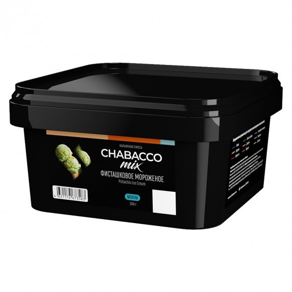 Смесь Chabacco MIX MEDIUM - Pistachio Ice Cream (Фисташковое Мороженое, 200 грамм) купить в Краснодаре