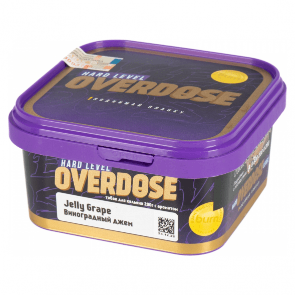 Табак Overdose - Jelly Grape (Виноградный Джем, 200 грамм) купить в Краснодаре