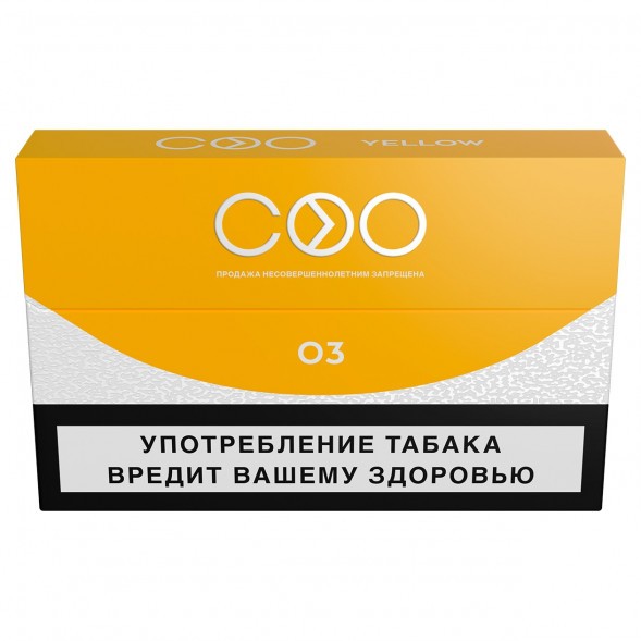 Стики COO - YELLOW (Светлый Табак, 10 пачек) купить в Краснодаре