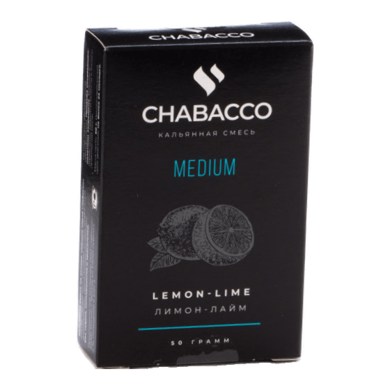 Смесь Chabacco MEDIUM - Lemon-Lime (Лимон - Лайм, 50 грамм) купить в Краснодаре