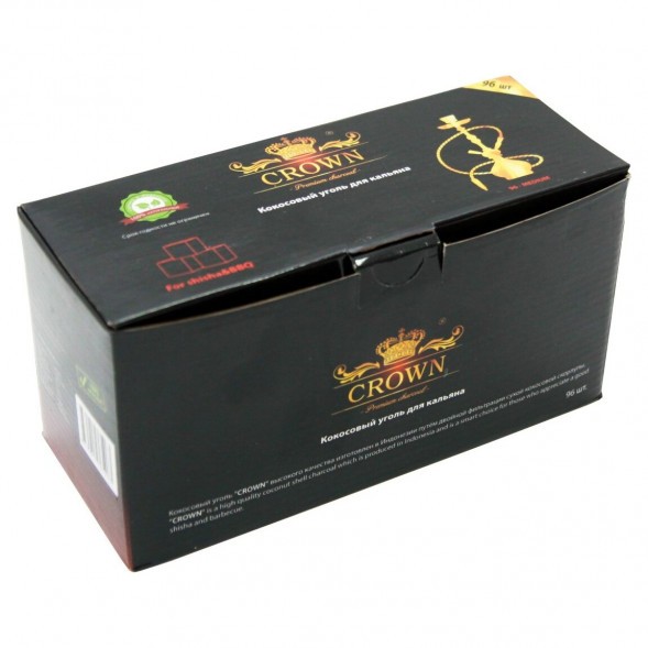 Уголь Crown (22 мм, 96 кубиков) купить в Краснодаре
