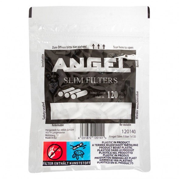 Фильтры для самокруток Angel - Slim (120 штук, 15х6 мм) купить в Краснодаре