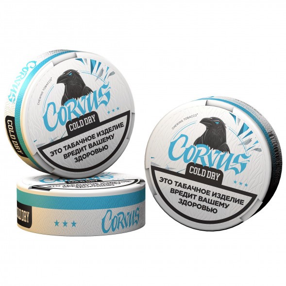 Табак жевательный CORVUS - Cold Dry MEDIUM (13 грамм) купить в Краснодаре