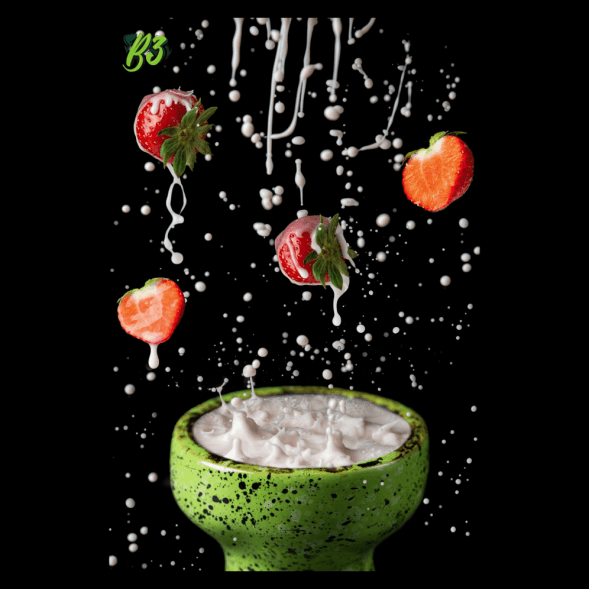 Табак B3 - Strawberry Yougurt (Клубничный Йогурт, 250 грамм) купить в Краснодаре