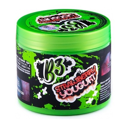 Табак B3 - Strawberry Yougurt (Клубничный Йогурт, 250 грамм) купить в Краснодаре