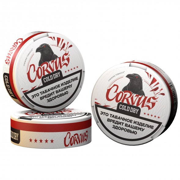 Табак жевательный CORVUS - Cold Dry STRONG (13 грамм) купить в Краснодаре