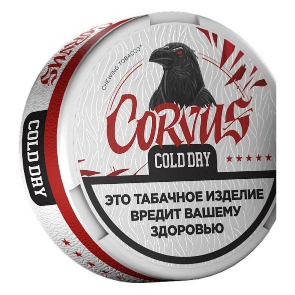 Табак жевательный CORVUS - Cold Dry STRONG (13 грамм) купить в Краснодаре