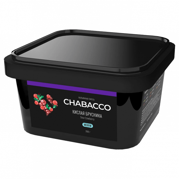 Смесь Chabacco MEDIUM - Sour Cowberry (Кислая Брусника, 200 грамм) купить в Краснодаре