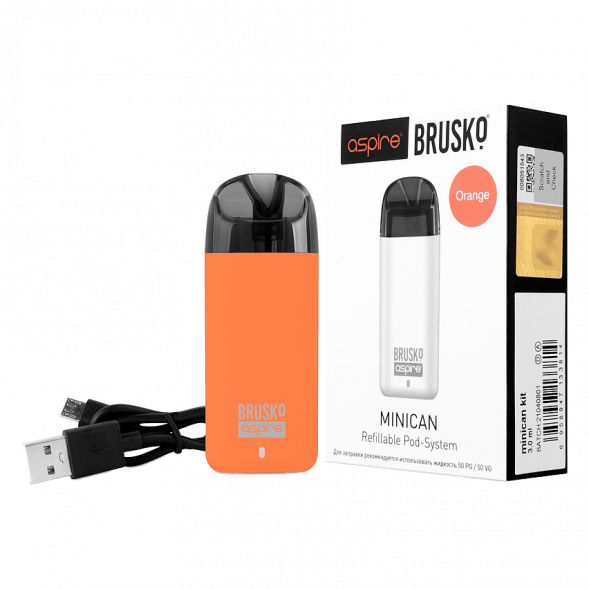 Электронная сигарета Brusko - Minican (350 mAh, Оранжевый) купить в Краснодаре