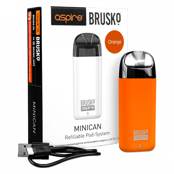 Электронная сигарета Brusko - Minican (350 mAh, Оранжевый) купить в Краснодаре