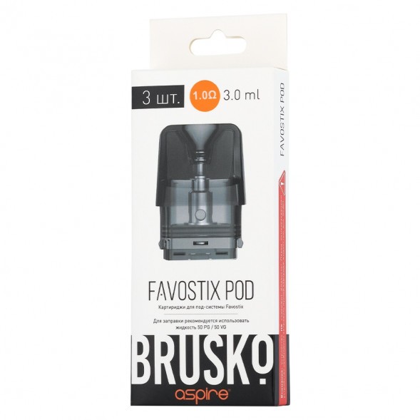 Сменный картридж Brusko - Favostix (1 Ом, 3 шт.) купить в Краснодаре