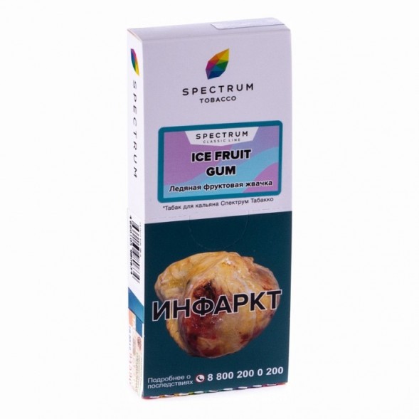 Табак Spectrum - Ice Fruit Gum (Ледяная Фруктовая Жвачка, 100 грамм) купить в Краснодаре