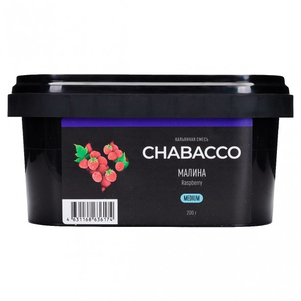 Смесь Chabacco MEDIUM - Raspberry (Малина, 200 грамм) купить в Краснодаре
