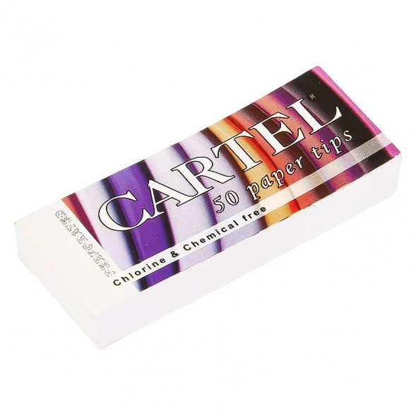 Фильтры для самокруток Cartel - Бумажные (50 штук, 25х6 мм) купить в Краснодаре