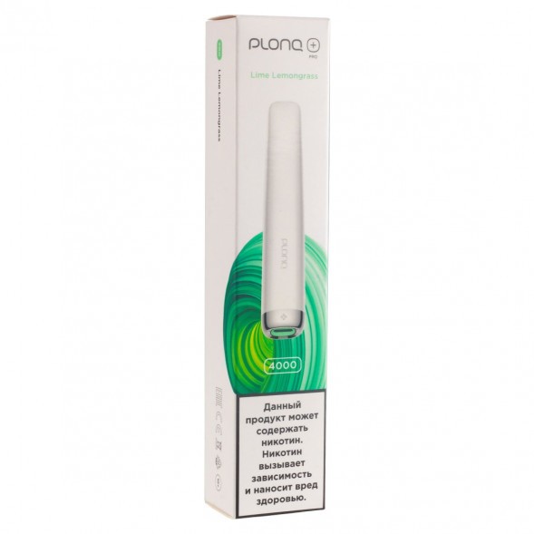 PLONQ PLUS PRO - Лайм Лемонграсс (Lime Lemongrass, 4000 затяжек) купить в Краснодаре