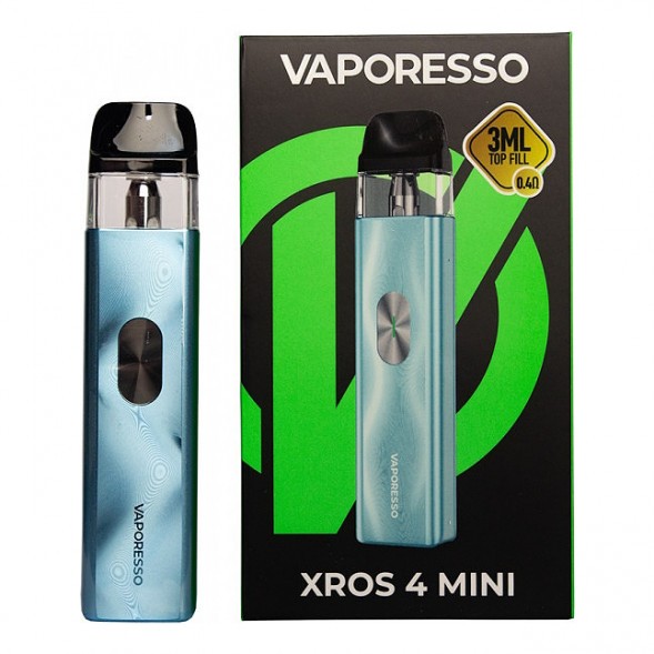 Электронная сигарета Vaporesso XROS 4 Mini - Ice Blue (Синий Лёд) купить в Краснодаре