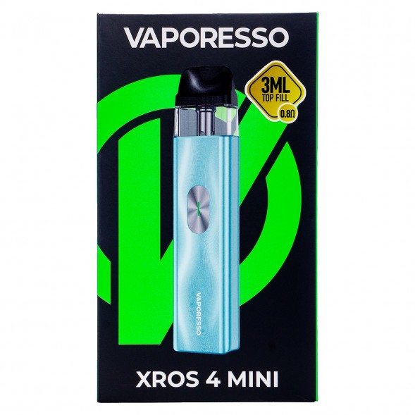 Электронная сигарета Vaporesso XROS 4 Mini - Ice Blue (Синий Лёд) купить в Краснодаре