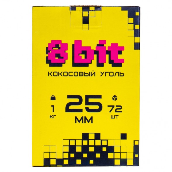 Уголь 8 Bit (25 мм, 72 кубика) купить в Краснодаре