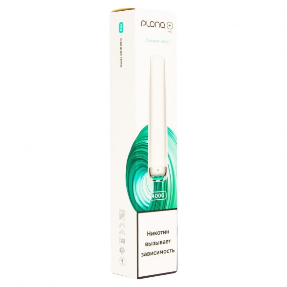 PLONQ PLUS PRO - Свежая Мята (Fresh Mint, 4000 затяжек) купить в Краснодаре