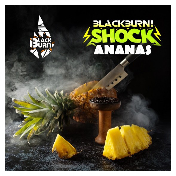 Табак BlackBurn - Ananas Shock (Кислый Ананас, 25 грамм) купить в Краснодаре