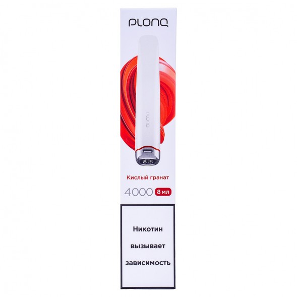 PLONQ PLUS PRO - Кислый Гранат (Sour Pomegranate, 4000 затяжек) купить в Краснодаре