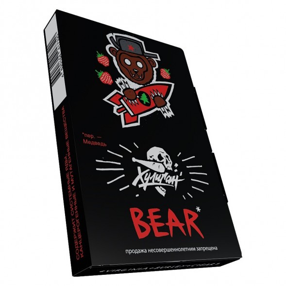 Табак Хулиган - BEAR (Клубника с Ёлкой, 25 грамм) купить в Краснодаре