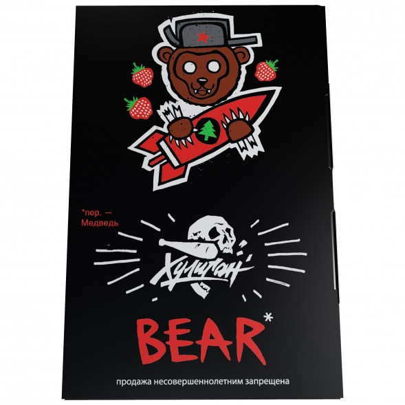 Табак Хулиган - BEAR (Клубника с Ёлкой, 25 грамм) купить в Краснодаре