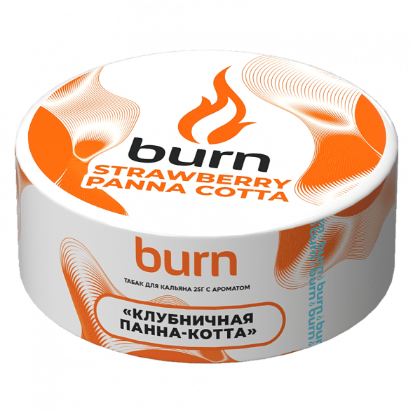 Табак Burn - Strawberry Panna-Cotta (Клубничная Панна-котта, 25 грамм) купить в Краснодаре