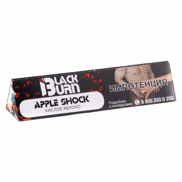 Табак BlackBurn - Apple Shock (Кислое Яблоко, 25 грамм) купить в Краснодаре